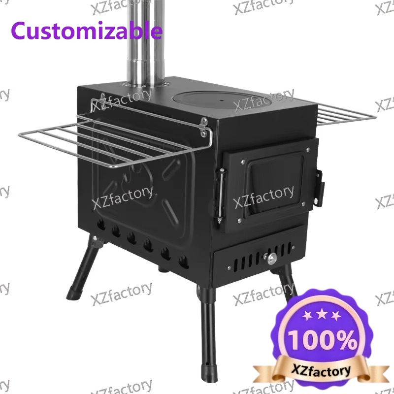 Camping Cooking Top - 工場直販 2026年トップレート ポータブル屋外キャンプ用薪ストーブ 折りたたみ式テントヒーター 調理用焚き火台 ハイキングピクニック用
