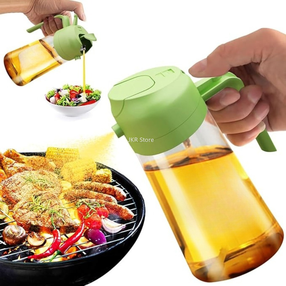 Camping Cooking Bbq - 2 in 1 オリーブオイルスプレーディスペンサーボトル 大容量スプレー注油ボトル キッチン調理、バーベキュー、揚げ物、キャンプ用