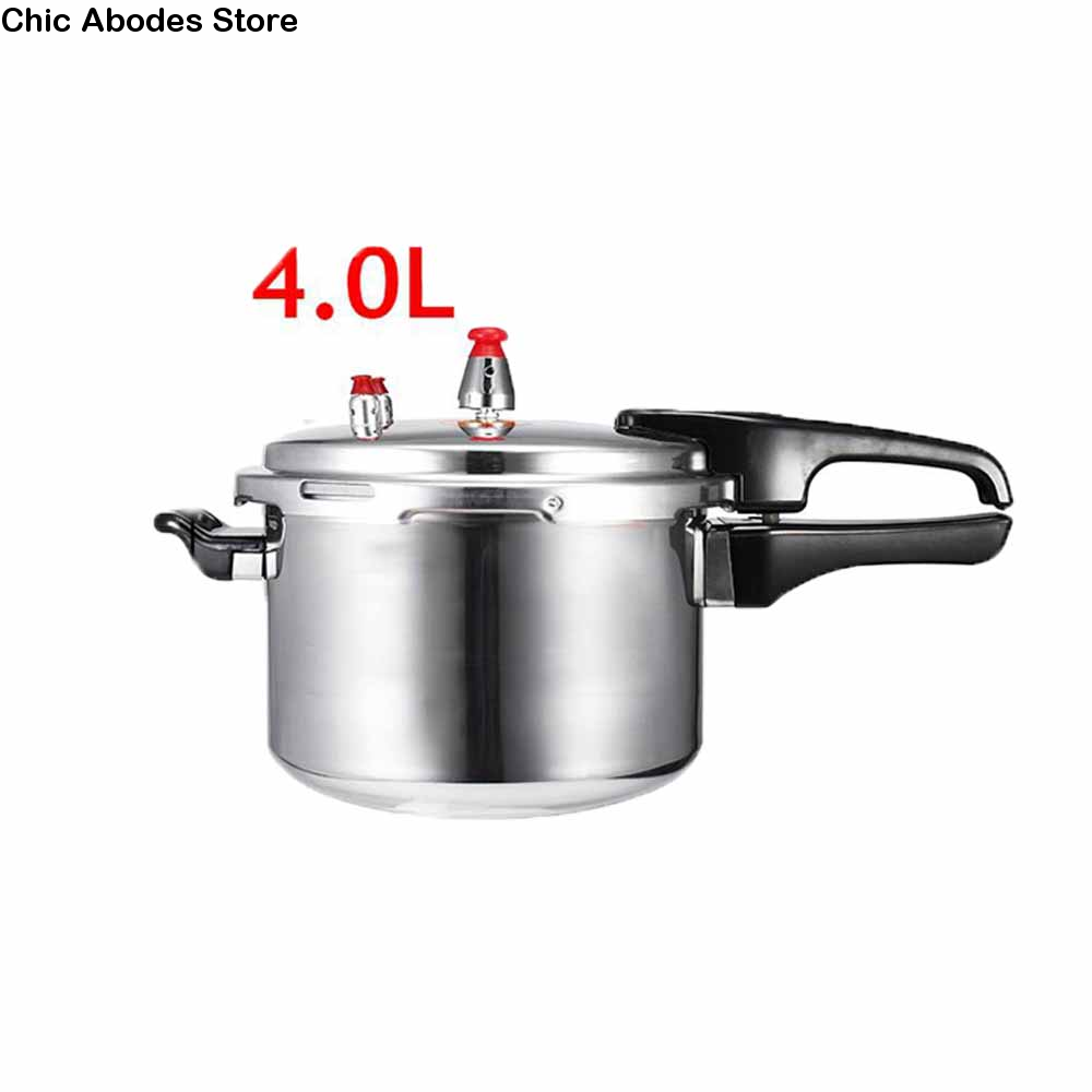 Camping Cooking Vegetables - 3/4/5L豆用調理器具 キャンプ用アルミ合金製野菜ガスストーブ調理器具 キッチン用スープ肉用鍋 圧力鍋