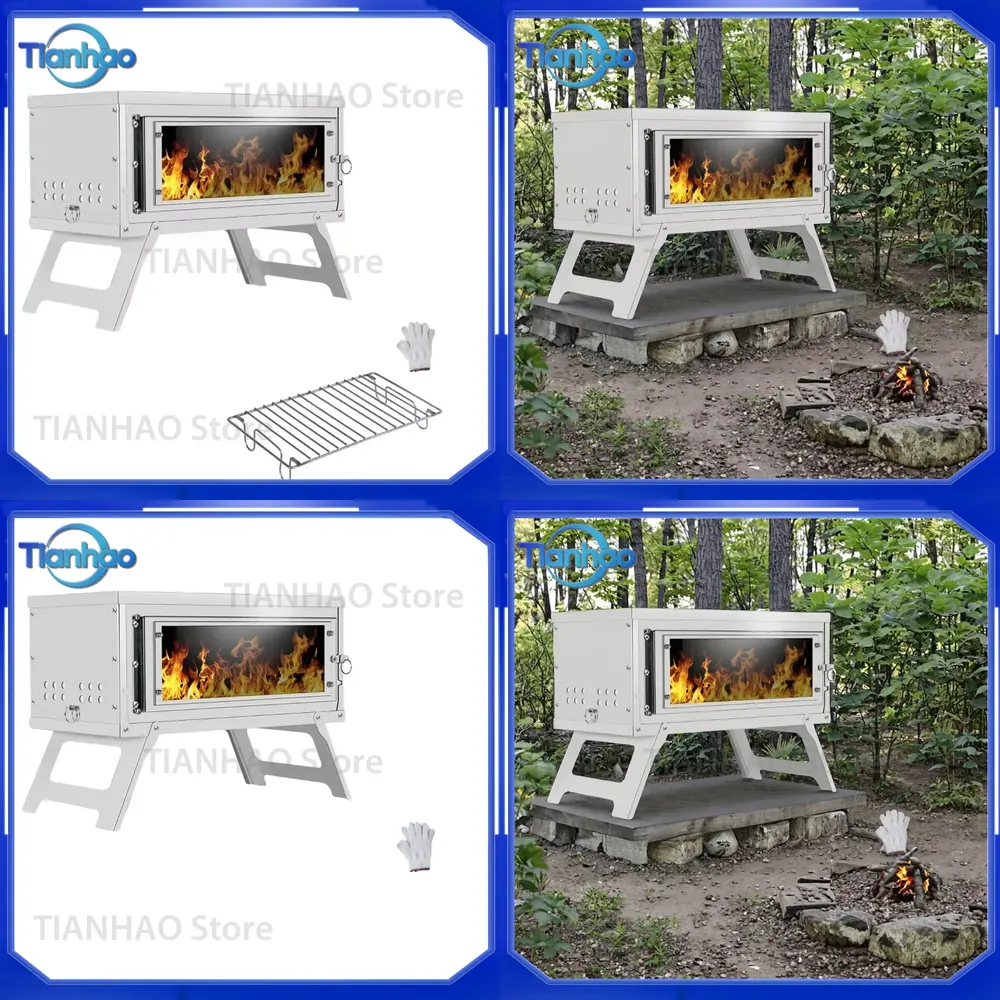 Camping Cooking Must Haves - 新しい必需品ステンレス鋼BBQストーブ、キャンプやピクニックに最適、持ち運び可能な折りたたみ式屋外炭火調理グリル、あらゆるキャンプに。