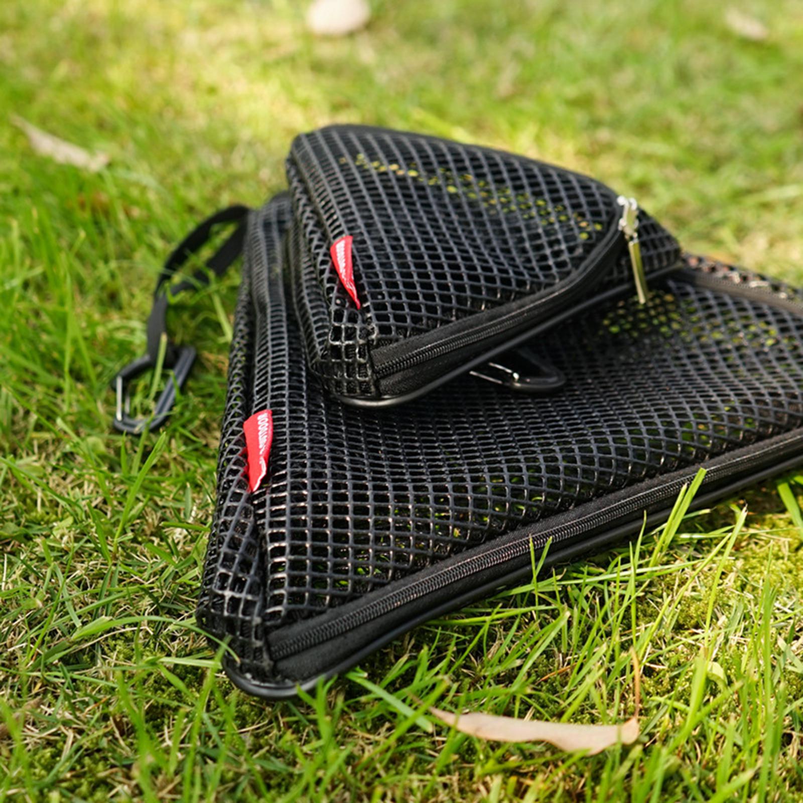 Camping Cooking Vegetables - メッシュ吊り下げ乾燥ラック PVC ネット折りたたみ式食品オーガナイザー キャンプ用品、野菜の調理用