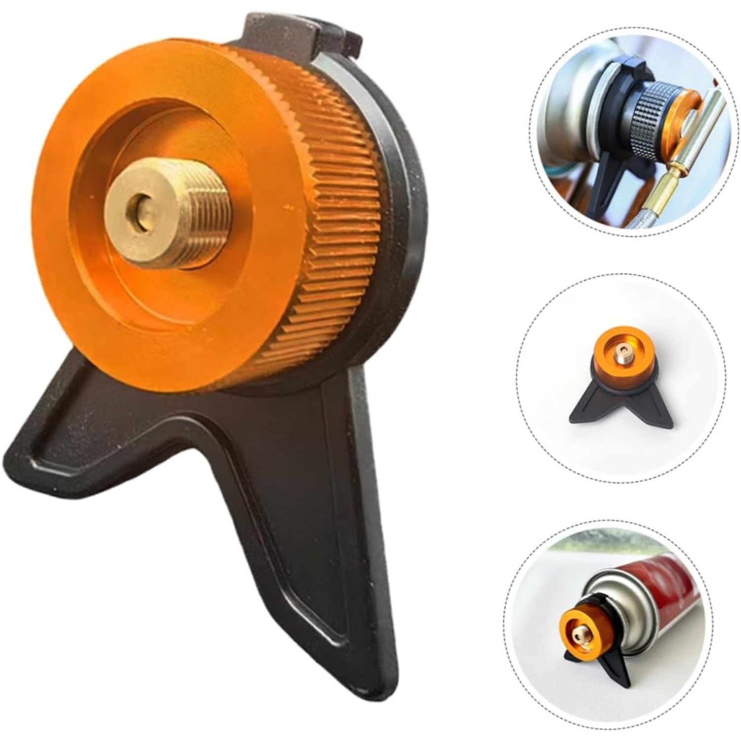Camping Cooking Equipment - プロパンタンク部品 ガスタンクアダプター キャンプ用品 小型プロパンコンバーター ガス補充ツール ストーブ用