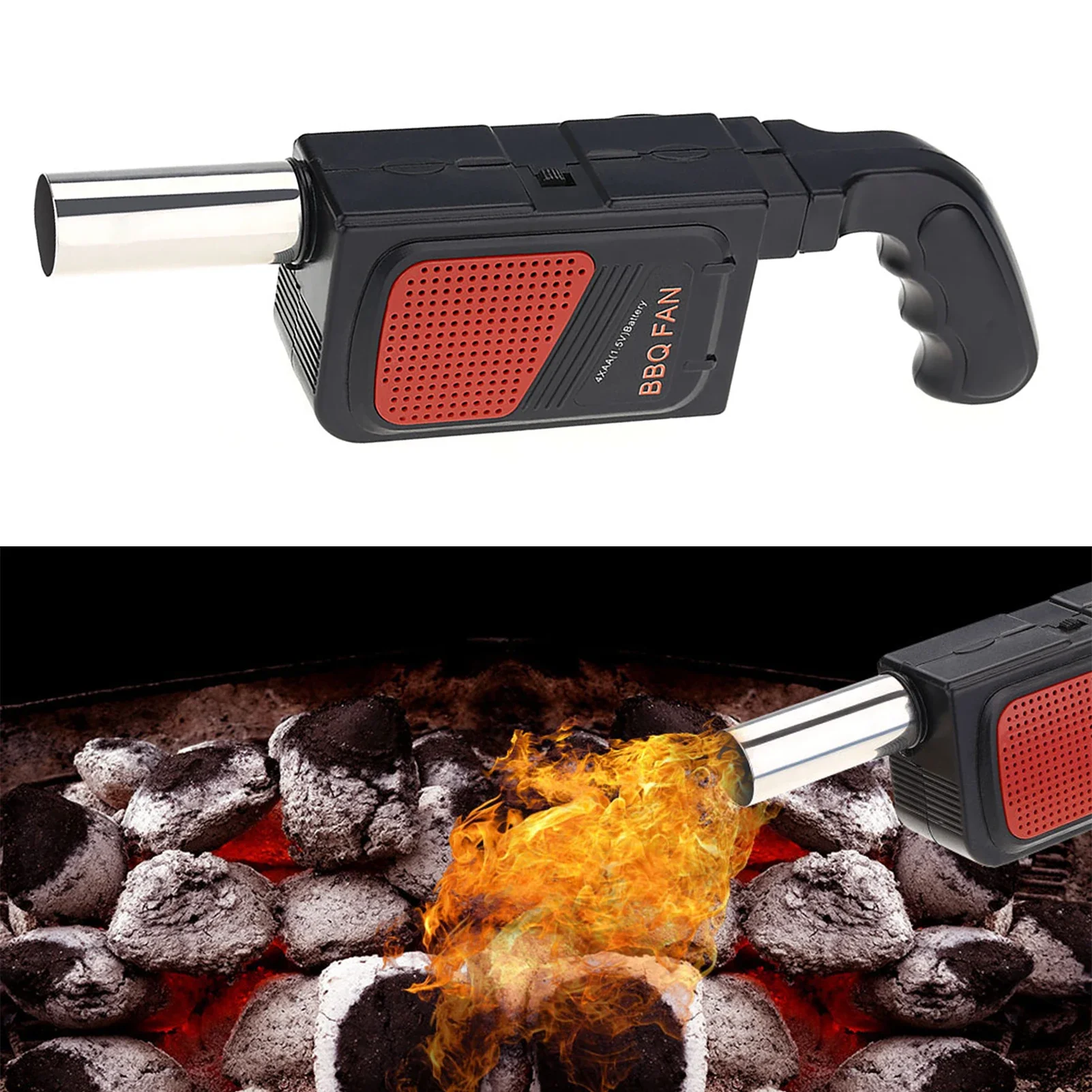 Camping Cooking Equipment - ポータブルハンドヘルド電気バーベキューファン送風機屋外キャンプバーベキューピクニックベーカリーグリルアクセサリーバーベキュー調理ツール