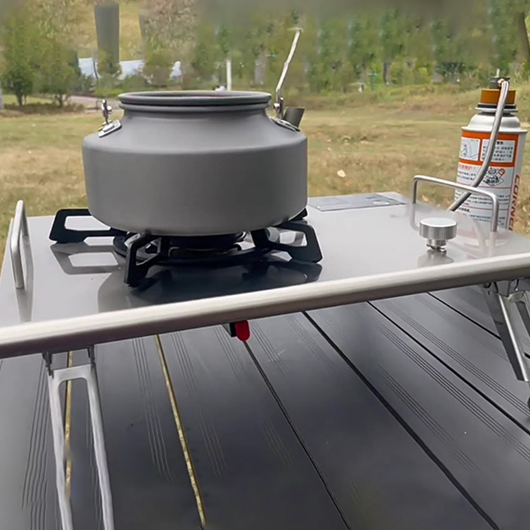 屋外用ストーブ ポータブルテーブル一体型 二役折りたたみ式テ - Camping Cooking Top のレビューと価格