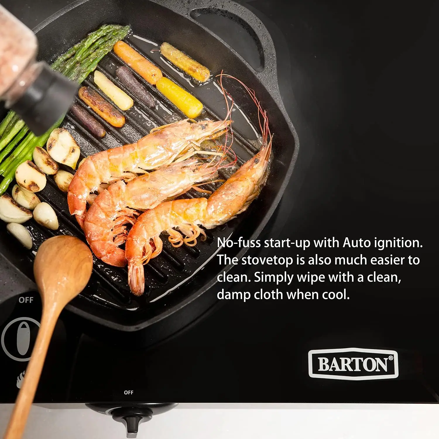 2バーナー式プロパンガスストーブ、25,516 BTU ポー - Camping Cooking Top のレビューと価格