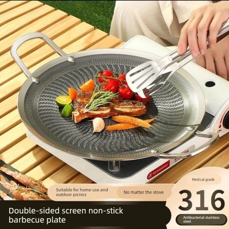 316ステンレス鋼多機能調理BBQグリルパン、キャンプ、家庭 - Camping Cooking Bbq のレビューと価格
