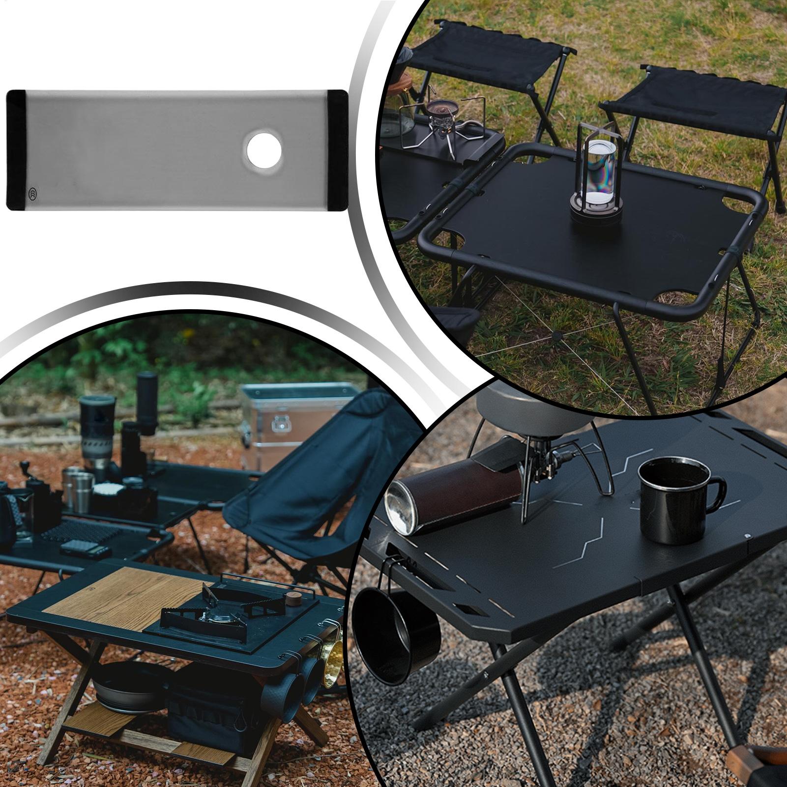 屋外テーブル拡張パネル強化ガラスモジュラーキャンプテーブルト - Camping Cooking Top のレビューと価格