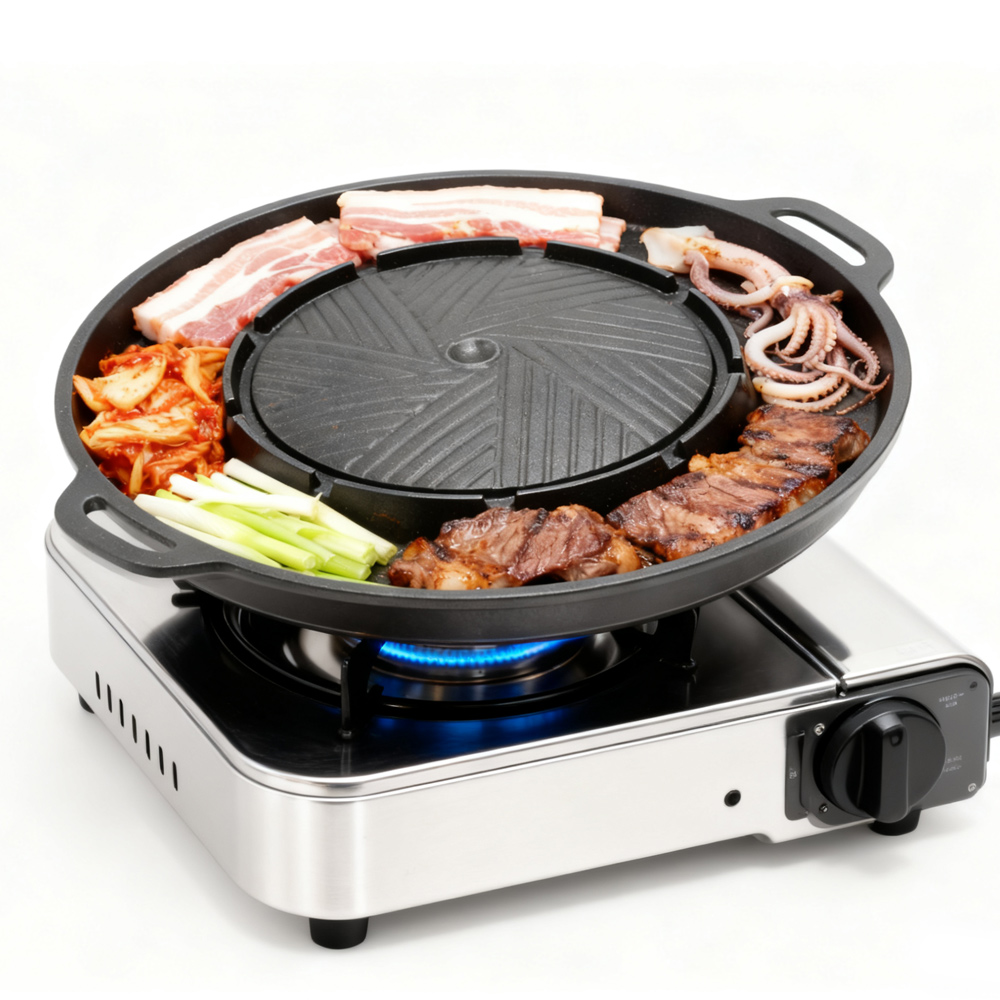 KOSUN 韓国式BBQグリルパン 2 in 1 丸型バーベ - Camping Cooking Equipment のレビューと価格