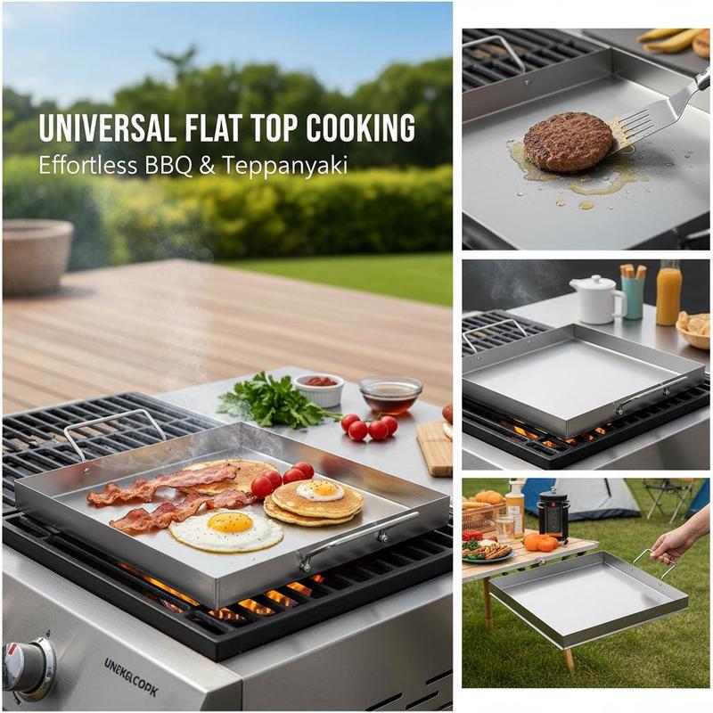 ユニバーサルフラットトップグリドル 18x16インチ キャン - Camping Cooking Top のレビューと価格