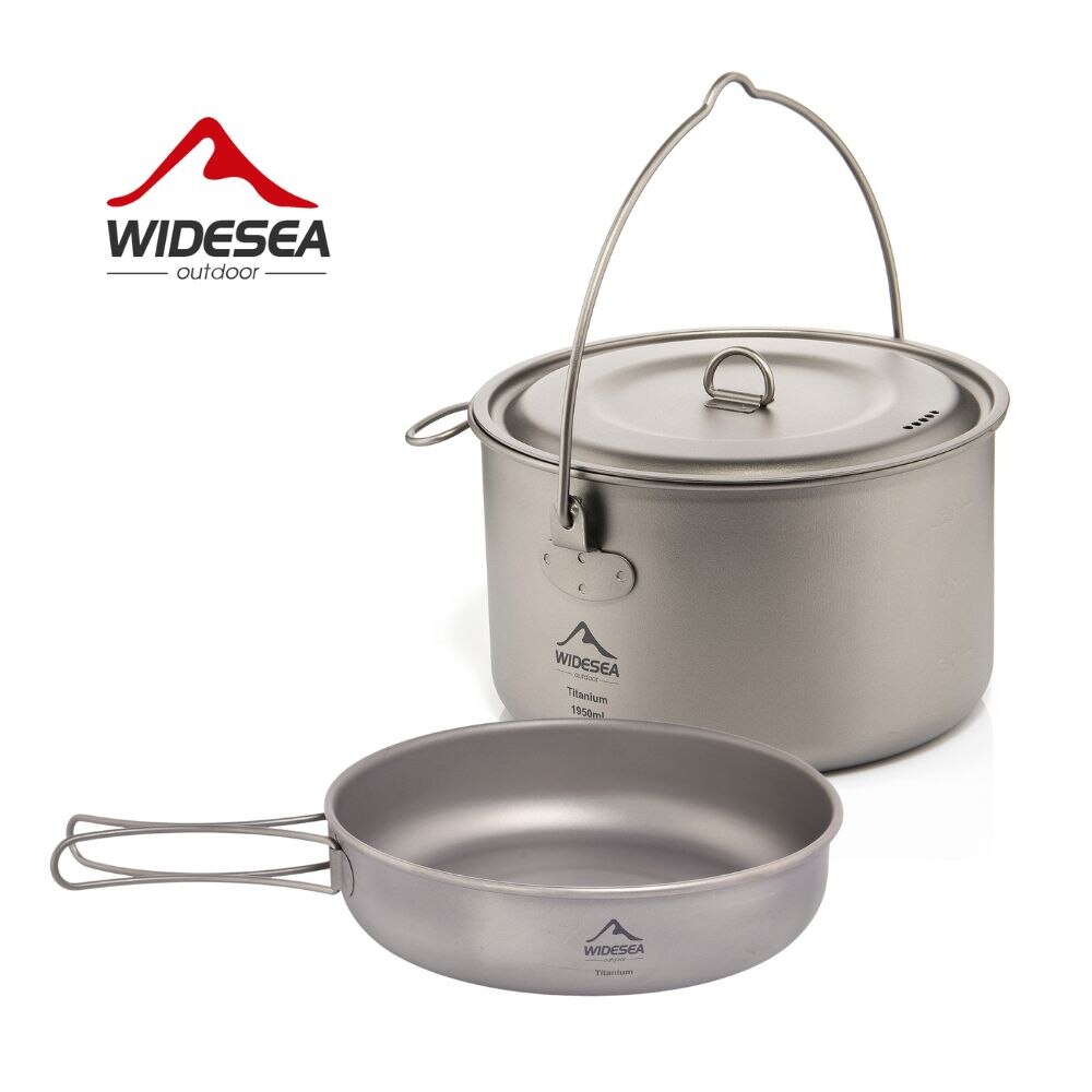 キャンプ用食器チタン調理器具セット観光大釜屋外調理鍋フライパ - Camping Cooking Kitchen Set のレビューと価格