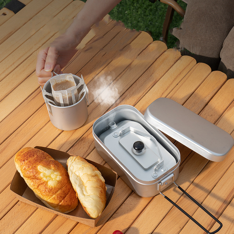 超軽量ポータブルピクニックケトル、キャンプティーポット、コー - Camping Cooking Kitchen Set のレビューと価格