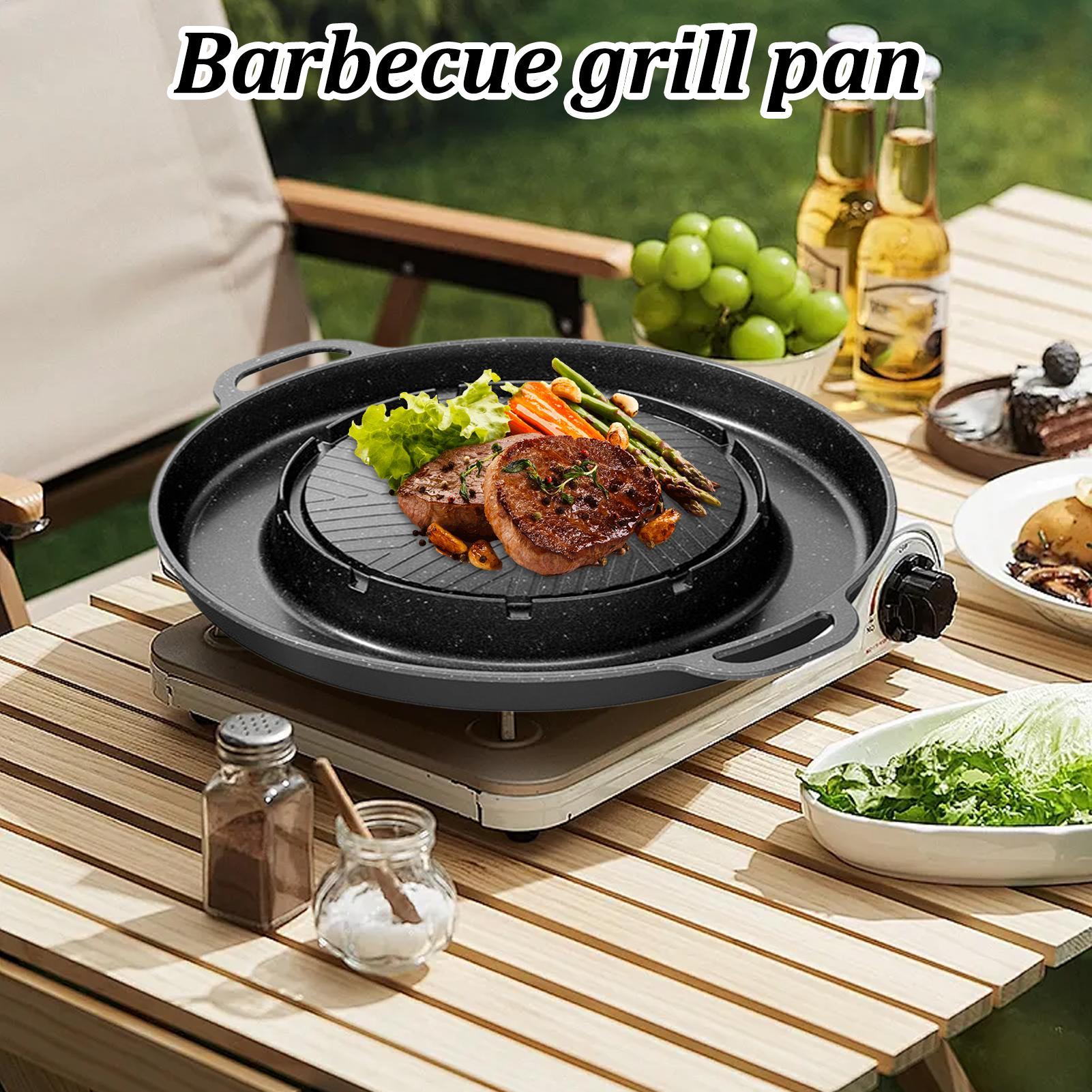 2-in-1 グリル＆ホットパン（コンロ用）、ノンスティック - Camping Cooking Top のレビューと価格