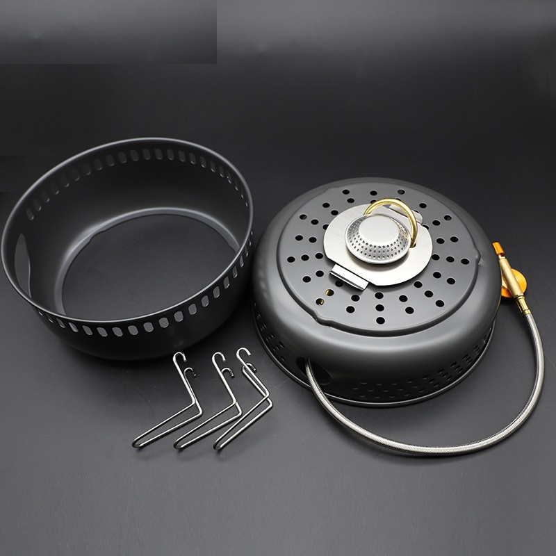 キャンプ用ガスストーブ アルコールストーブ 調理鍋 オプショ - Camping Cooking Kitchen Set のレビューと価格