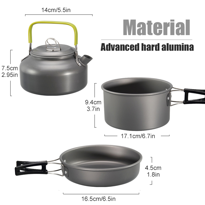 WESTTUNE キャンプ調理器具キット アルミ アウトドア - Camping Cooking Kitchen Set のレビューと価格
