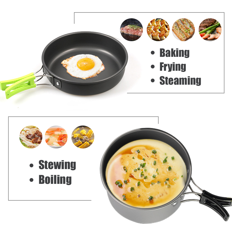 WESTTUNE キャンプ調理器具キット アルミ アウトドア - Camping Cooking Kitchen Set のレビューと価格