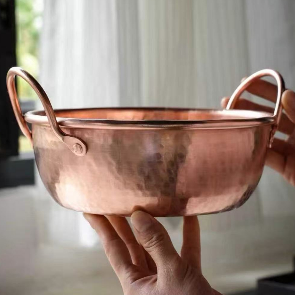 ヴィンテージ銅鍋、キャンプ用フードポット調理器具、煮込みやパ - Vintage Camping Cooking Set のレビューと価格