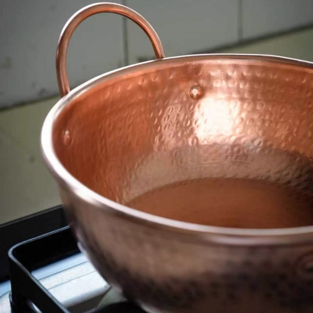 ヴィンテージ銅鍋、キャンプ用フードポット調理器具、煮込みやパ - Vintage Camping Cooking Set のレビューと価格