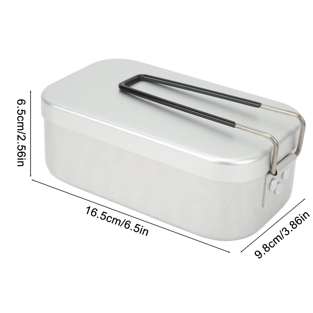 800 ミリリットルアルミ弁当箱屋外キャンプ調理器具食器折り - Camping Cooking Equipment のレビューと価格