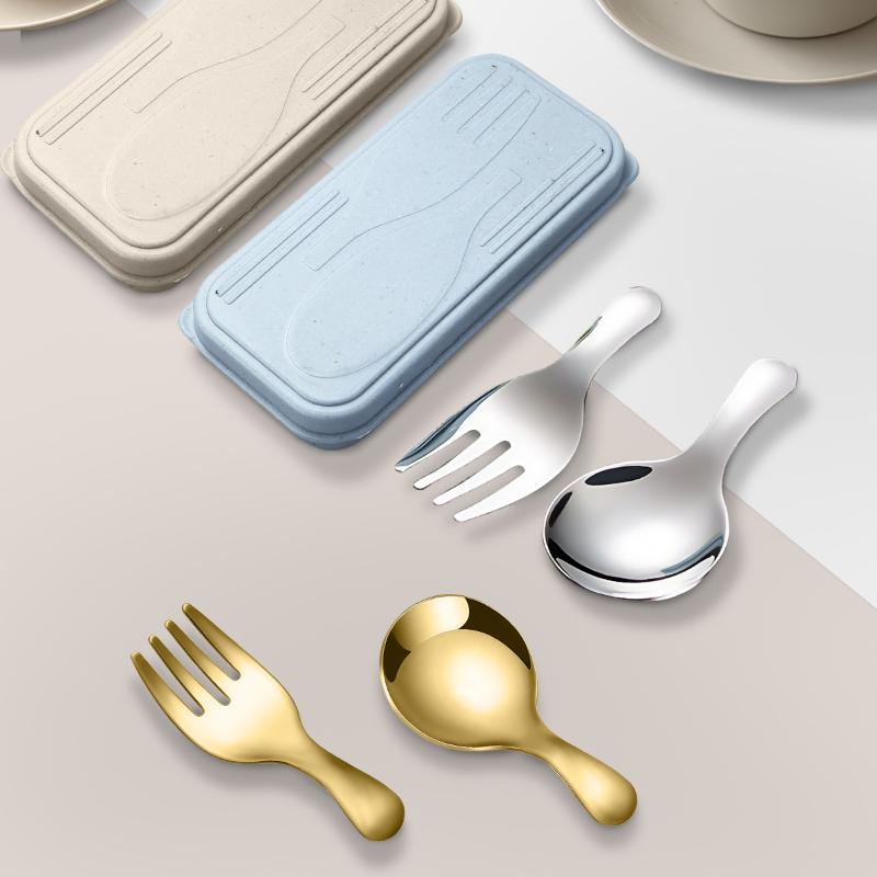 ステンレス鋼食器セットスプーンフォーク 2Pc ポータブルボ - Camping Cooking のレビューと価格