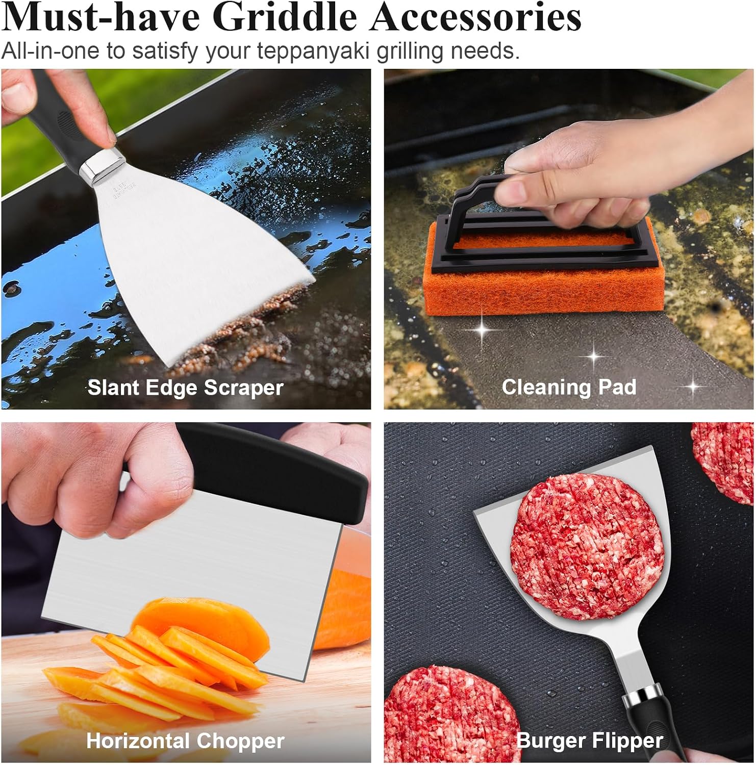 27点セット フラットトップグリドルアクセサリーキット 拡張 - Camping Cooking Top のレビューと価格