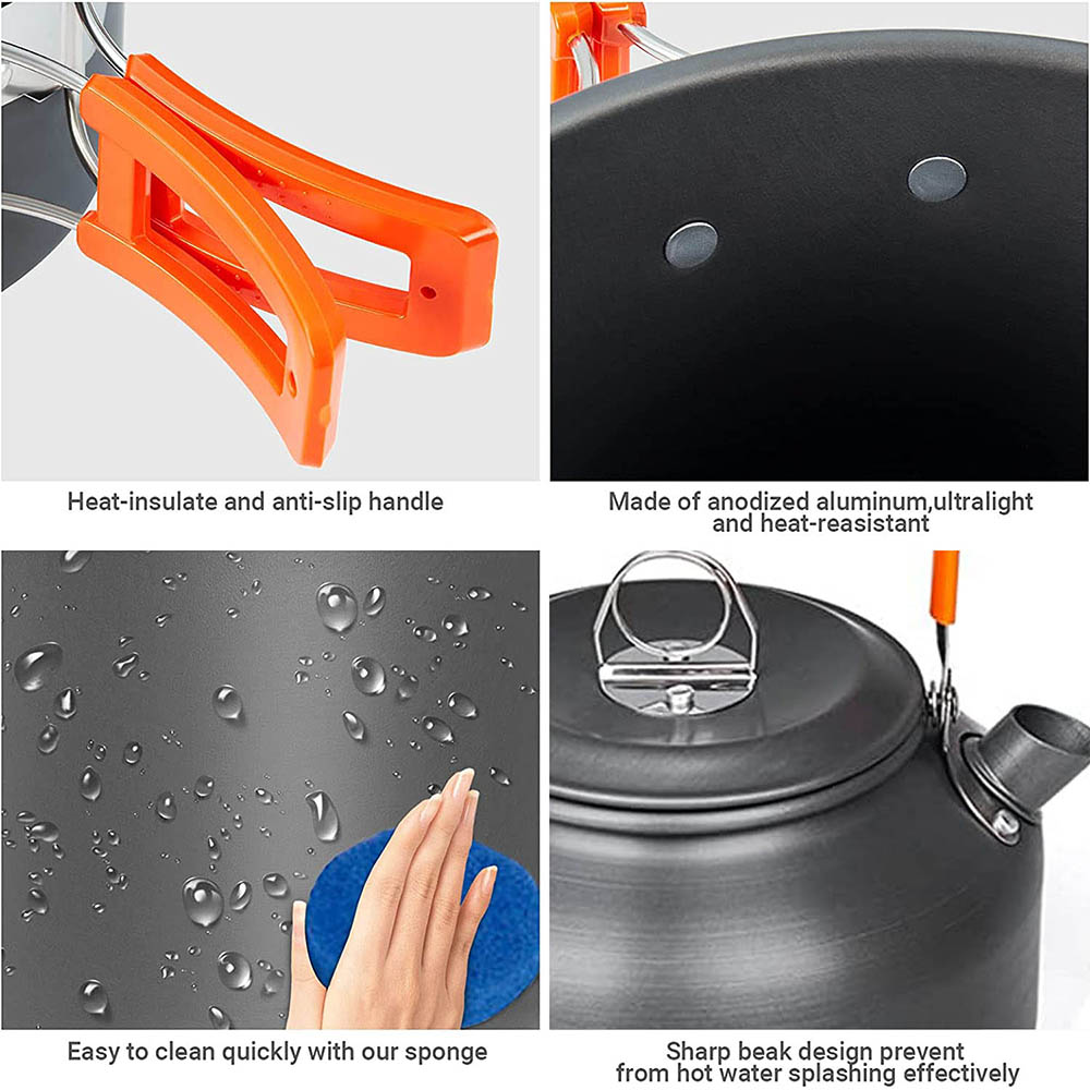 1 ピース/1 セットキャンプ調理器具キット屋外調理セットア - Camping Cooking Kitchen Set のレビューと価格