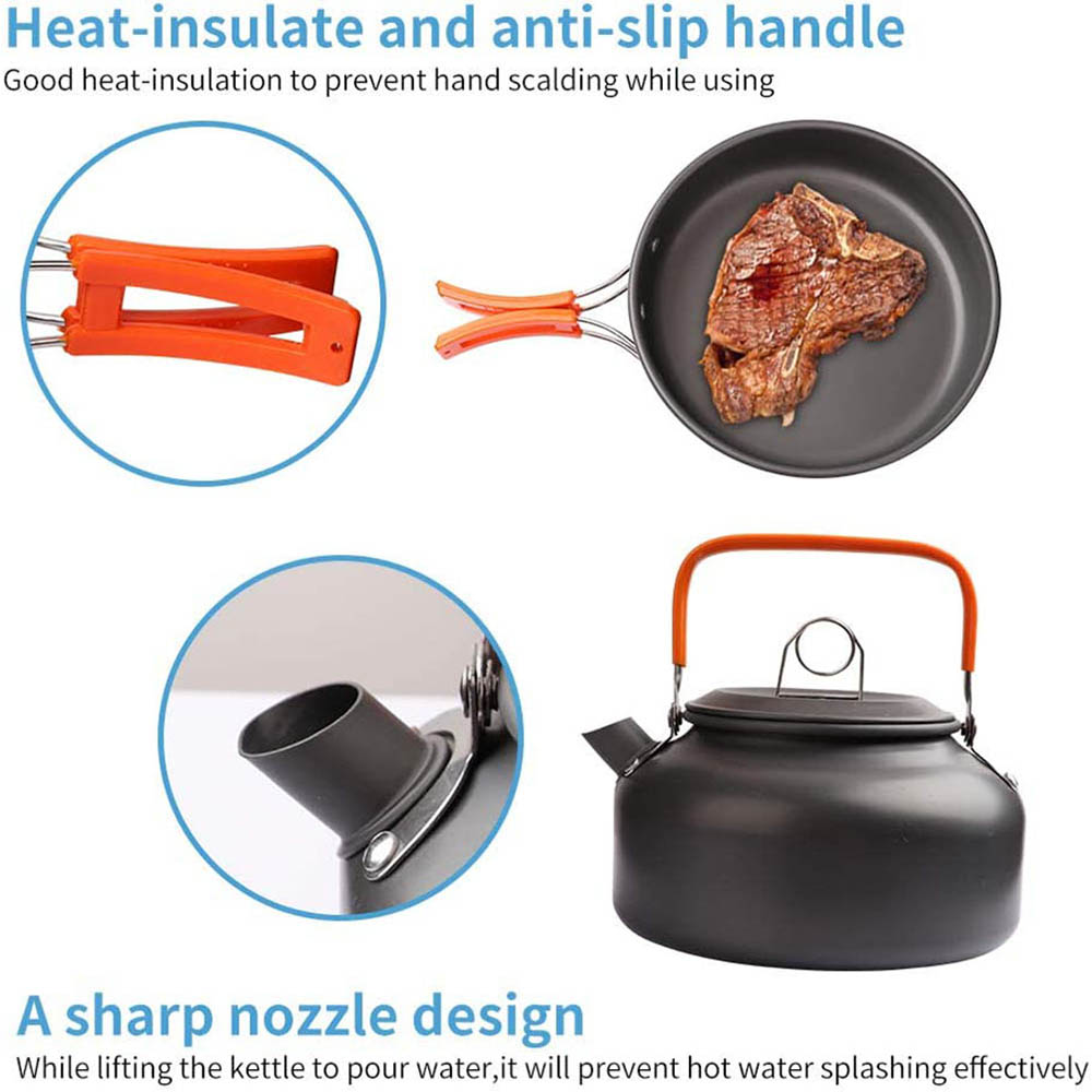 1 ピース/1 セットキャンプ調理器具キット屋外調理セットア - Camping Cooking Kitchen Set のレビューと価格