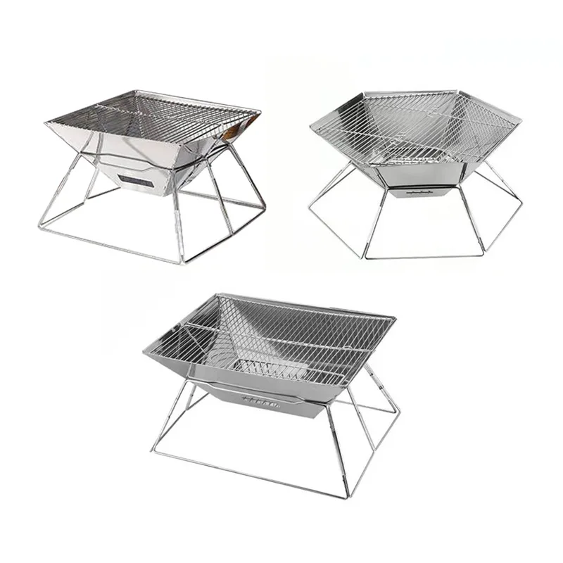 ポータブル折りたたみ式カーボンBBQグリル、アウトドアストー - Camping Cooking Must Haves のレビューと価格