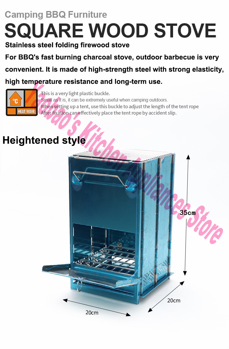 ウッドストーブ アウトドア キャンプ用品 分解可能なポータブ - Camping Cooking Equipment のレビューと価格
