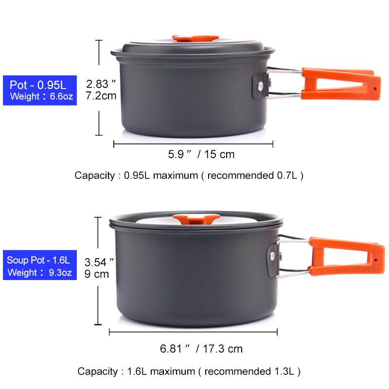 幅の屋外キャンプ調理器具セット、食器、調理カトラリー、調理器 - Camping Cooking Kitchen Set のレビューと価格
