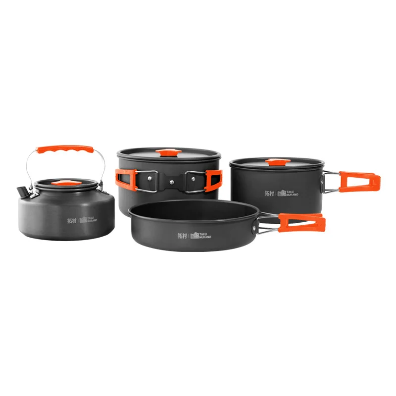 キャンプ調理器具セットアウトドアクッキング超軽量アルミポット - Camping Cooking Kitchen Set のレビューと価格