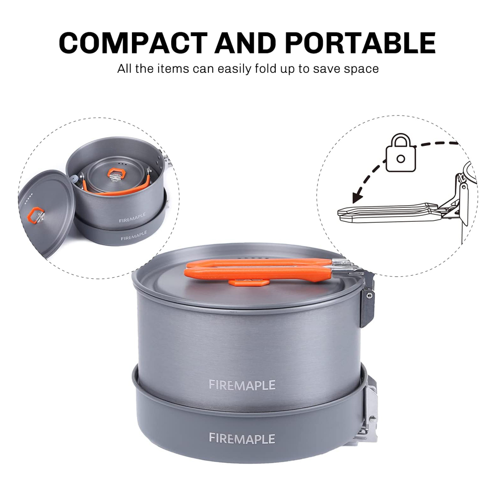 Fire Maple器具ハイキング調理セット熱交換器ポットパ - Camping Cooking Kitchen Set のレビューと価格