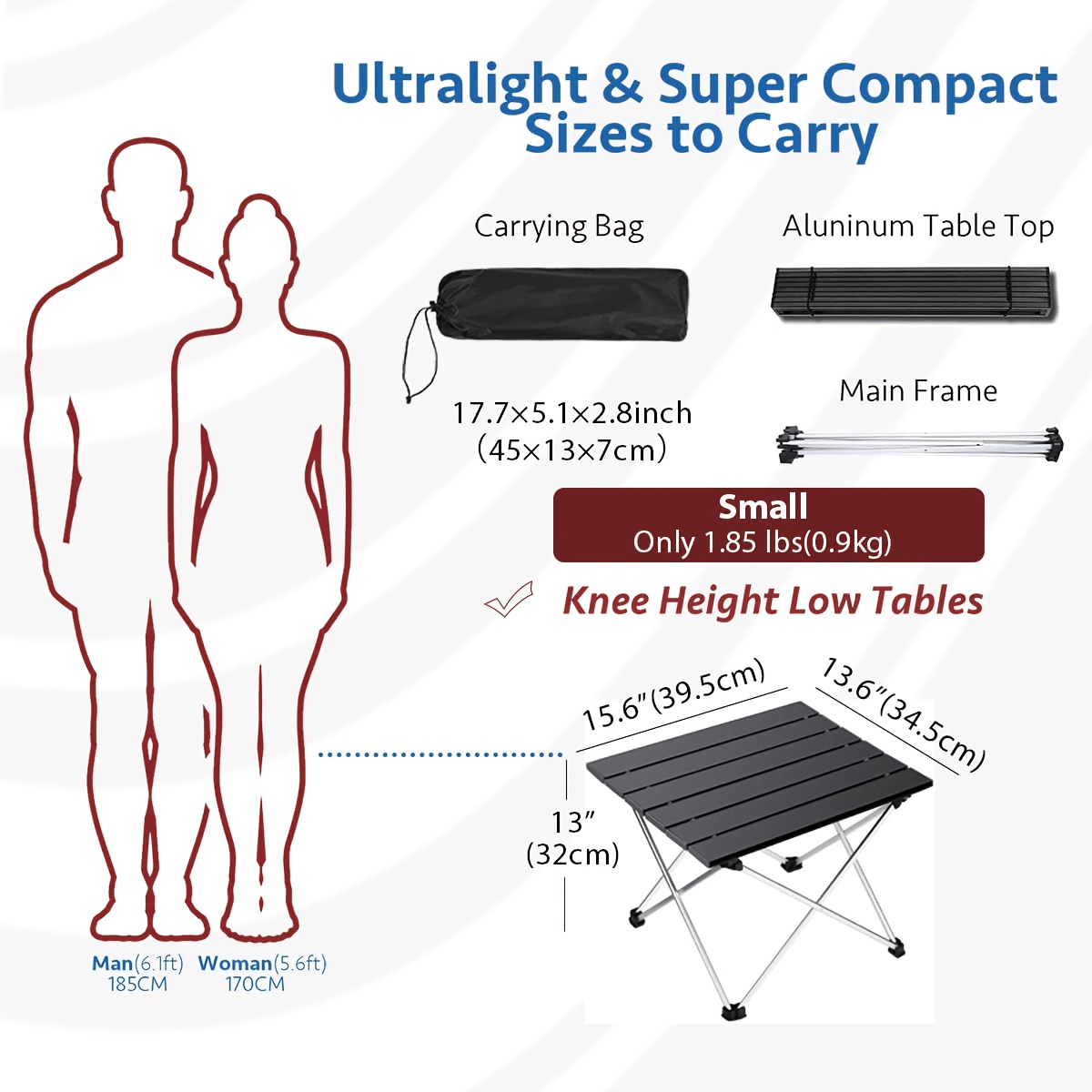 持ち運び可能な折りたたみ式キャンプテーブル、軽量でビーチ、ピ - Camping Cooking Equipment のレビューと価格