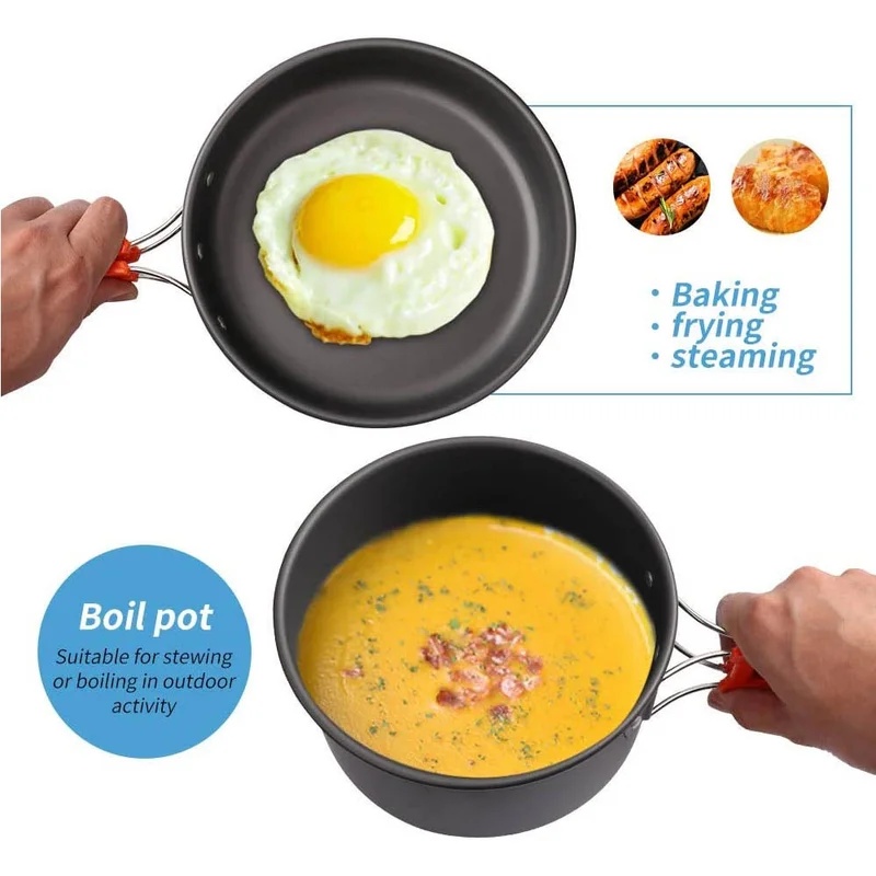 キャンプクッキングセット キャンプ調理器具 旅行用食器 アウ - Camping Cooking Kitchen Set のレビューと価格