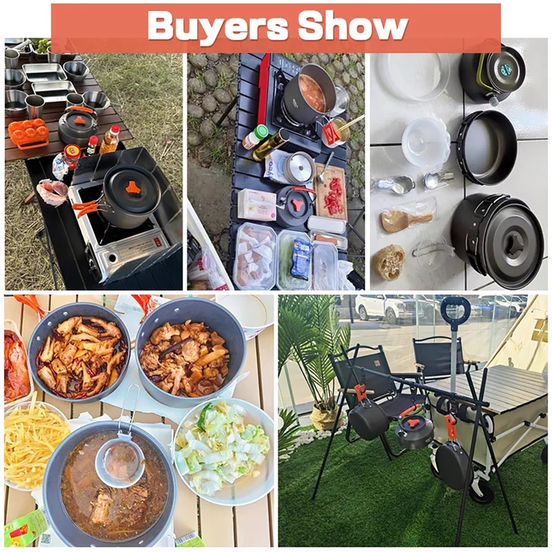 キャンプクッキングセット キャンプ調理器具 旅行用食器 アウ - Camping Cooking Kitchen Set のレビューと価格