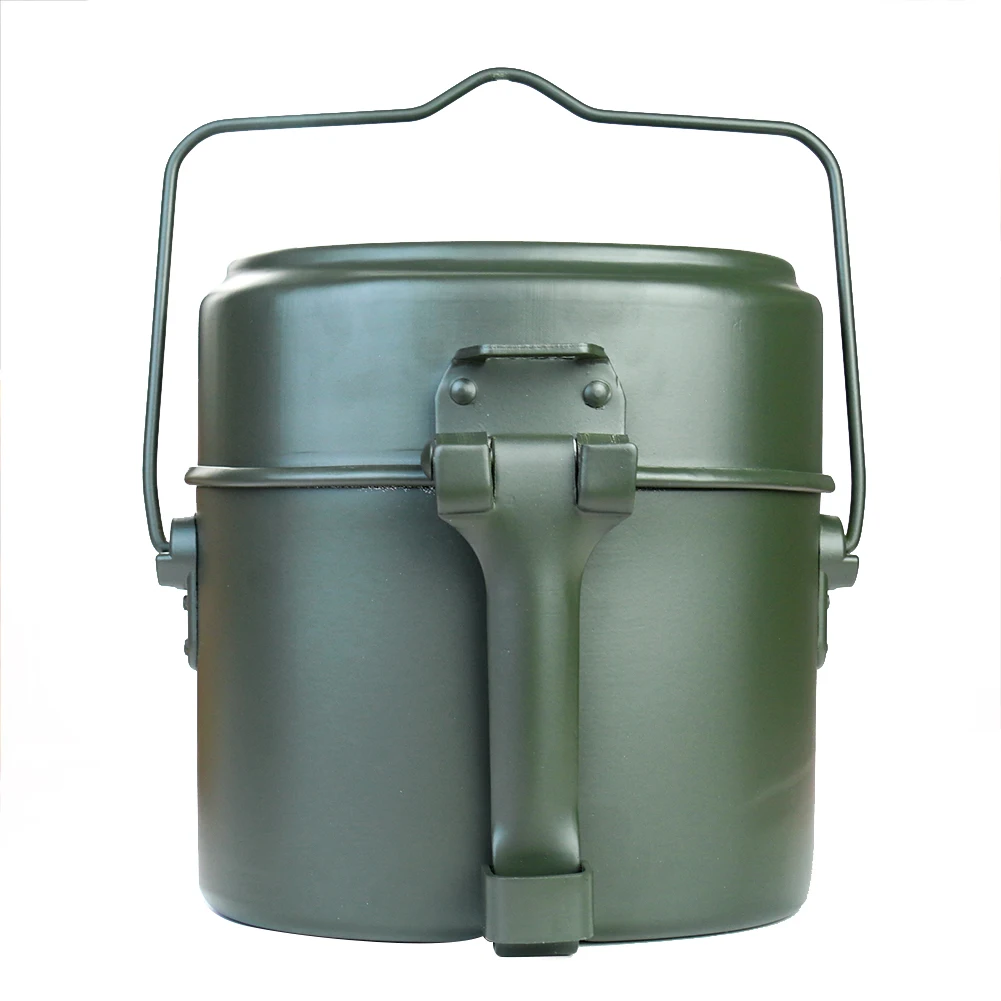 ポータブル合金ポットとボウルランチボックスセット軽量耐久性の - Camping Cooking Kitchen Set のレビューと価格